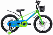 Велосипед TechTeam Forca 16" green/blue (магниевыйсплав) зелено-голубой, 2024
