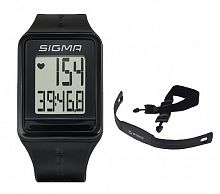 Часы SIGMA SPORT iD.GO чёрные, NSI24500