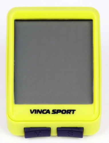 Велокомпьютер беспроводной V 1507, 12 функций, lime/black
