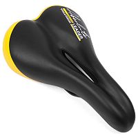 Седло Vinca Sport VS 106, 270*170мм, Absolute,черное с желтым