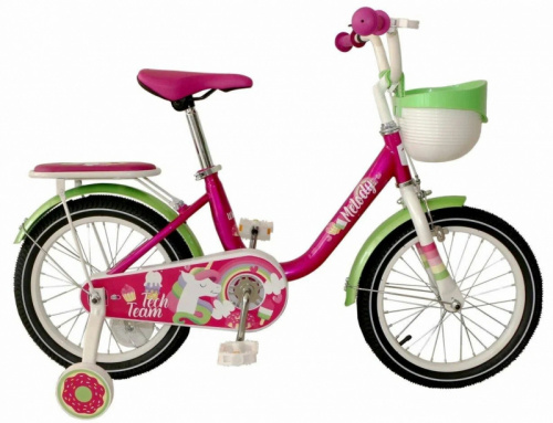 Велосипед TechTeam Melody 18" red, красный (сталь), 2024