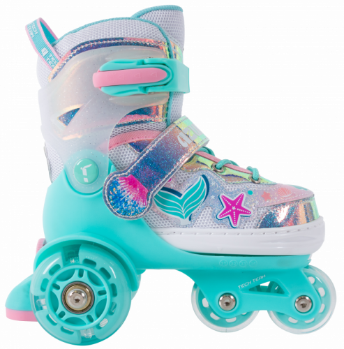 Роликовые коньки Azure р.27-30 (XS) sea blue, бирюзовые