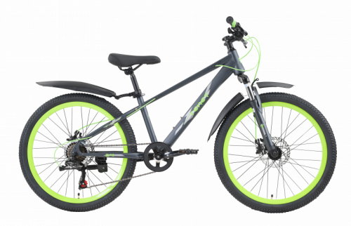 Велосипед TechTeam Tenet 24"x13" серый-зеленый