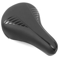 Седло детское Vinca Sport VS 949 "с полосками" с замком, 230*150мм, черное
