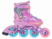 Роликовые коньки Lotus Pink, р.38-41 (L) розовые