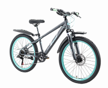 Велосипед TechTeam Tenet 24"x13" серый-бирюзовый
