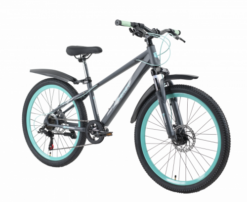 Велосипед TechTeam Tenet 24"x13" серый-бирюзовый
