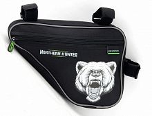 Сумка под раму FB 05-1 Northern Hunter, черная, 280*210*40мм. рисунок-Медведь
