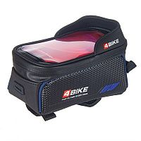 Сумка на верхнюю трубу рамы 4BIKE 14P52N черно-синяя, ARV000550
