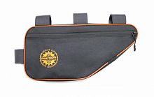 Сумка под раму, р-р 41х20х5 см, цвет черный/оранжевый, PROTECT, 555-218
