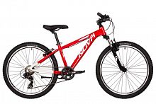 Велосипед NOVATRACK 24" EXTREME алюм. рама 13", красный-белый, 7 ск.TY300/EF41/TZ500-7, V-br, 2026