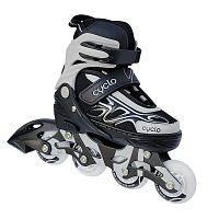 Роликовые коньки Cyclo р.34-37 (M) черно-серые