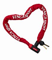 Велозамок - цепь Vinca Sport 101.759 6*1000мм, красная оплетка