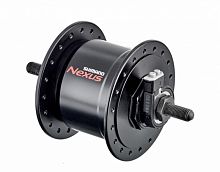 Втулка перед. динамо Shimano, C3000-NT, 6V 3.0W, 36отв.100X140MM, под гайк(без гаек), ADHC30003NNBL