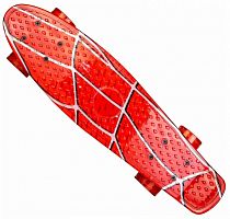 Пенниборд SB-204 дека 27" Паутина, цвет красный