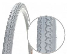 Покрышка 24"x1 3/8 (37-540) H.R.T. P1013, низкий для "советск." вело/инв. коляс. серая, 00-011053
