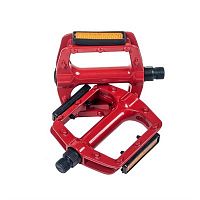 Педали 4BIKE M503RED, красные, 118х112х25 мм, шар. подш, алюм. со смен. шип. ARV-M503RED