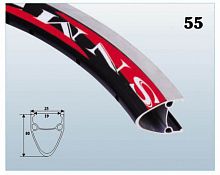 Обод SA19A двойной 26x1.75-1.95 чёрный 36Н, ZTB18210