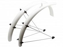 Крыло пер+зад SKS PET SPB 60мм, 26", белые, NSK06110