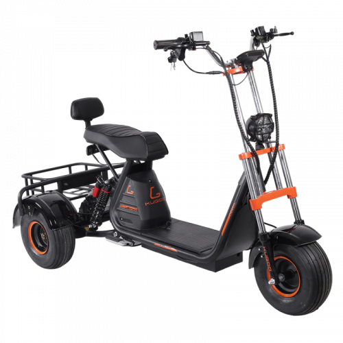Электроскутер Kugoo C4, трехколесный 1200w 48v 20.8Ah, (2299770003747) фото 4