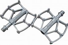 Педали алюминиевые, Soldier S44-125 silver, 3 промподшипника, серебристый