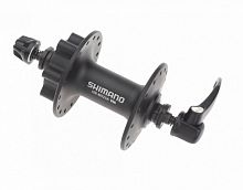 Втулка перед. Shimano Deore, M525A, 36 отв, QR, 6-болт, черн. EHBM525AALS