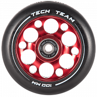Колесо для самоката X-Treme 100мм. Drilled красный
