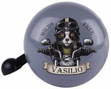 Звонок велосипедный "Vasilio", 50мм. YL 43, цвет серый