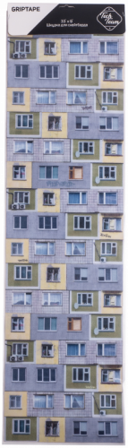 Шкурка для скейтброда, OS780, 33х9" Окна