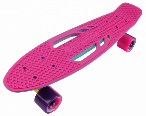 Пенниборд Shark 22 пластиковый pink/sea blue
