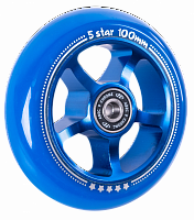Колесо для самоката X-Treme 100*24мм 5 star blue