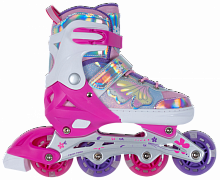 Роликовые коньки Greta р.38-41 (L) розовые