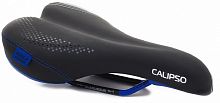 Седло Vinca Sport VS 04 calipco 260*160мм черное с синим